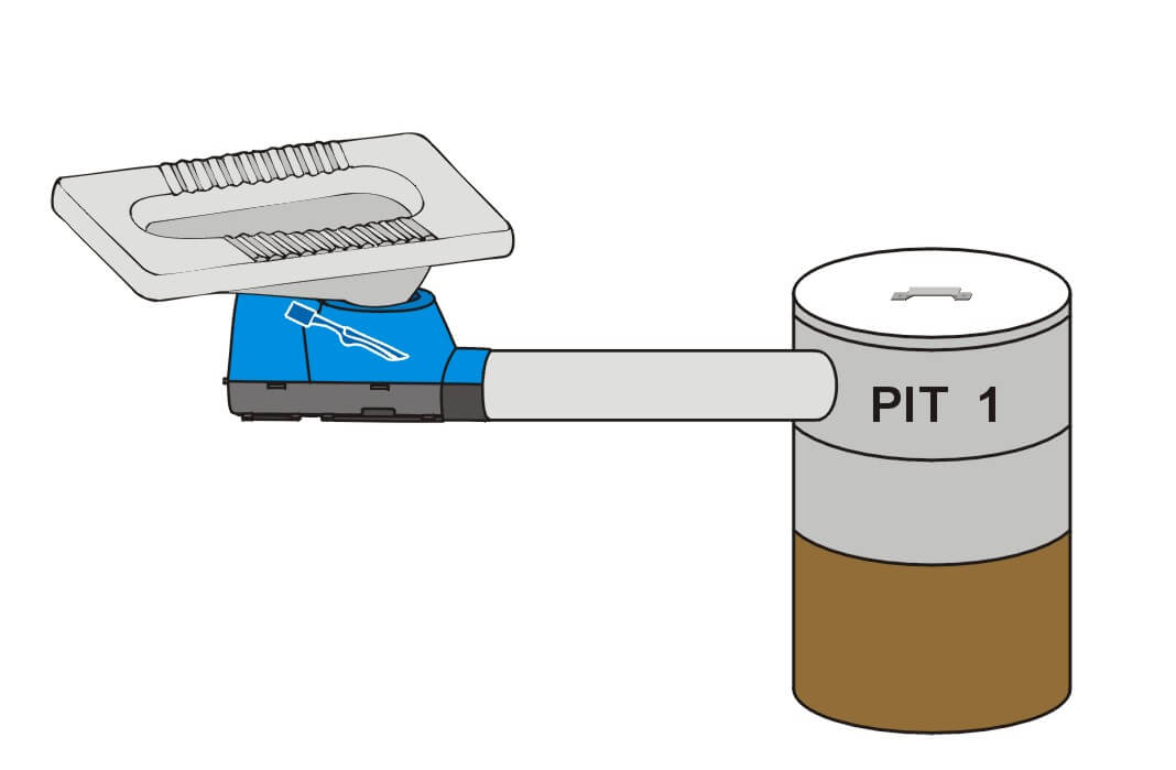 Offset single pit latrine