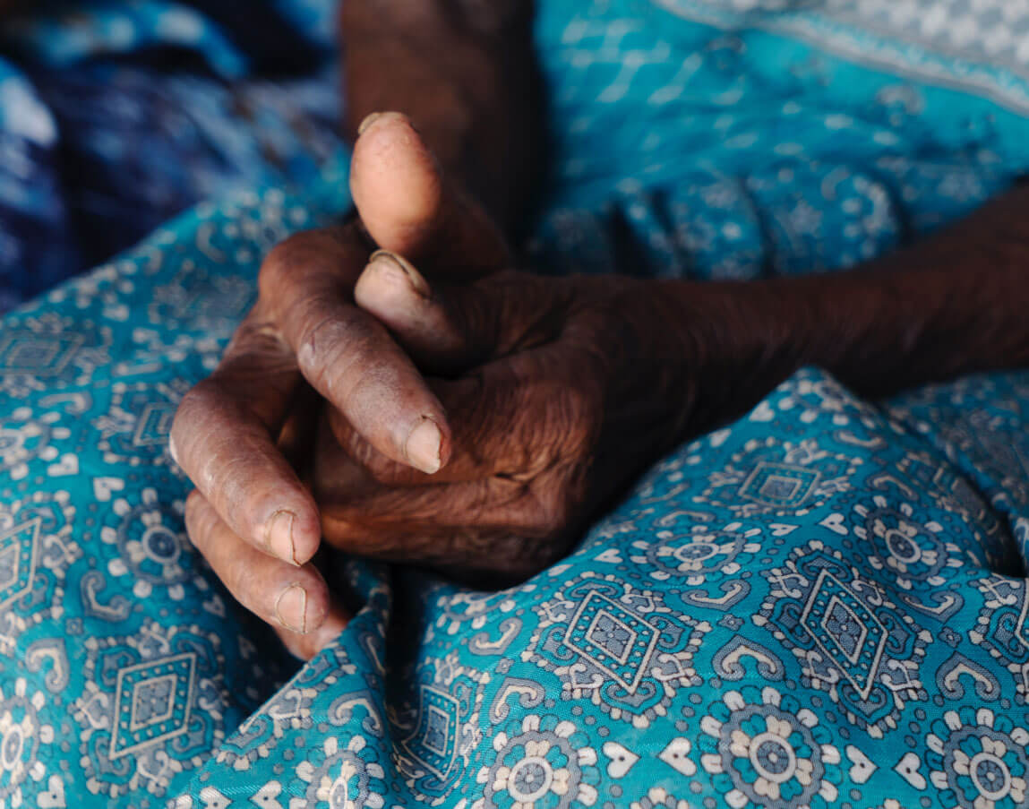 Mrs. Aarayi has spent most of her 85 years in the village of Kannanurpalayam.